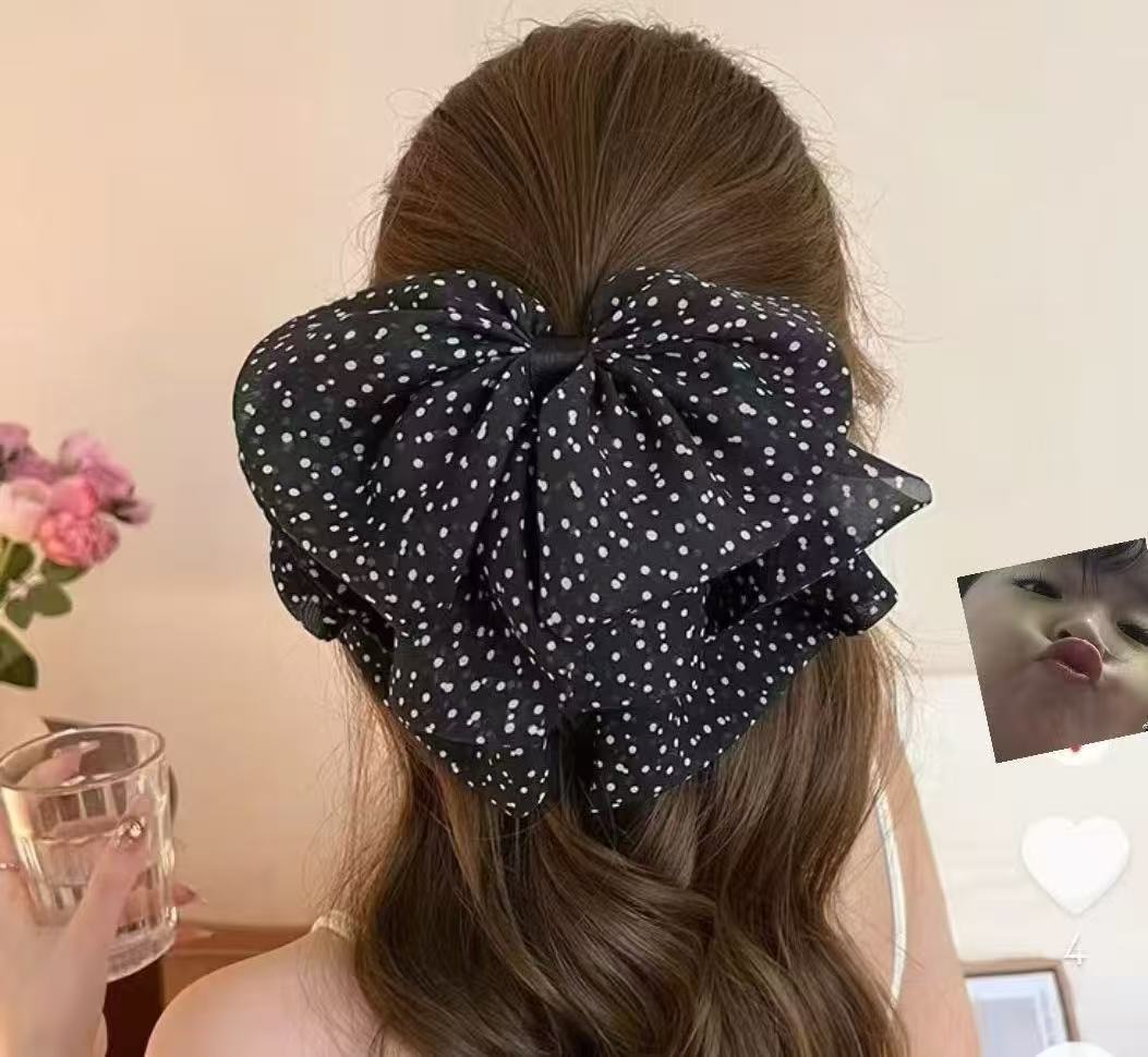 Travel Accessories Aesthetic - 2026 New Black Polka Dot Large