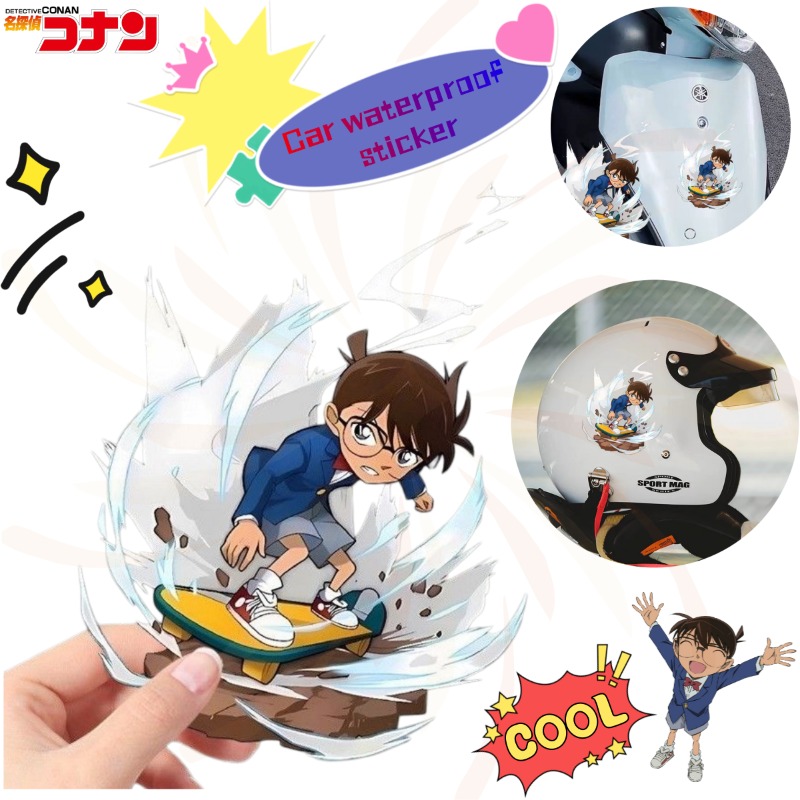 Luggage Cover Protector - Detective Conan Cartoon Skateboard Stickers, Waterproof