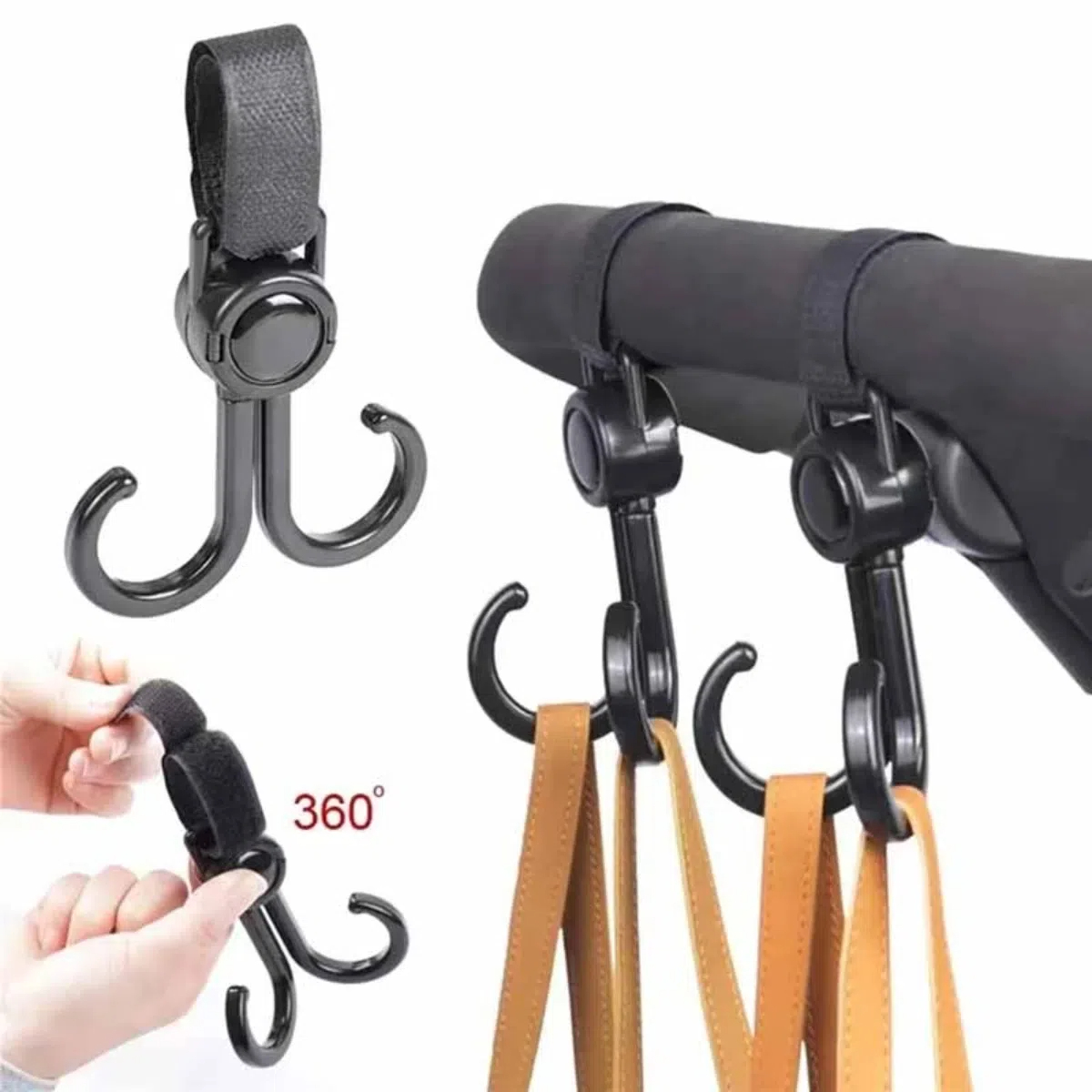 Rotatable Double Hooks Baby St - огляд і ціна Travel Accessories Baby
