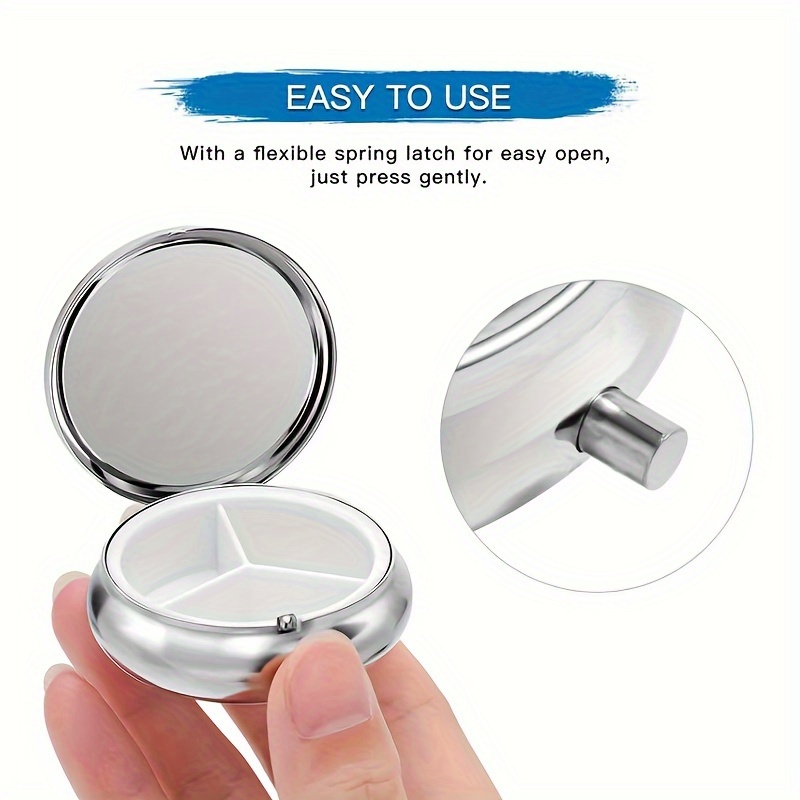 1pc flat portable round metal  - огляд і ціна Travel Accessories As Gifts